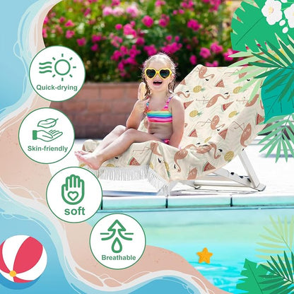 Peryiter 24 Pack Microfiber Oversize Turkish Beach Towel Set 12 Large Absorbent - Image 3