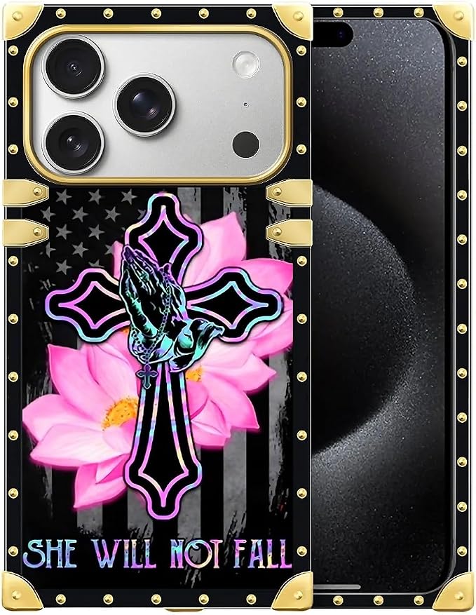 for iPhone 17 Pro Case Luxury Golden Decoration by Unknown