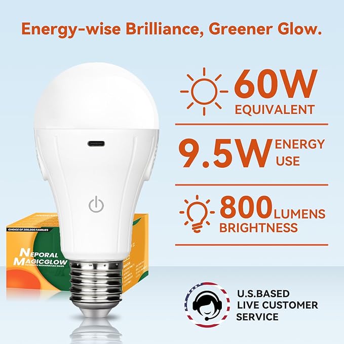 Neporal MagicGlow Rechargeable Light Bulbs - Image 6