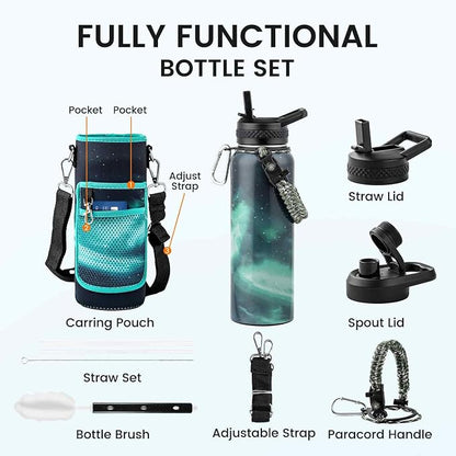 RAYMYLO Insulated Water Bottle 40 oz, Triple Wall Vacuum Stainless Steel - Image 7