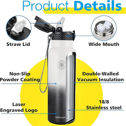 Han's Bottle Sports Water Bottle - 24 Oz - Image 5