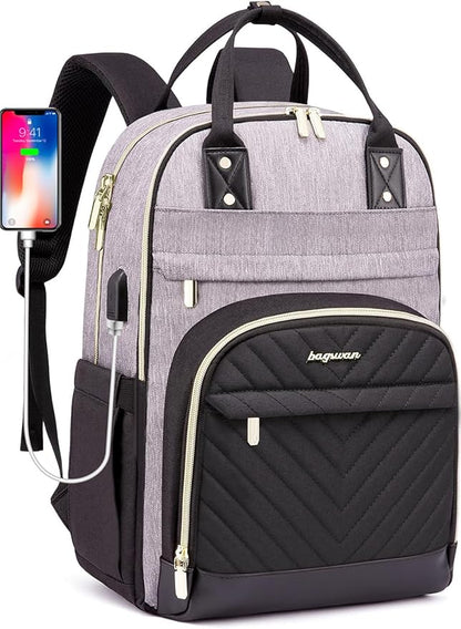 bagswan Laptop Backpack for Women/Men, Fits 15.6 Inch Laptop Bag, Fashion by BAGSWAN