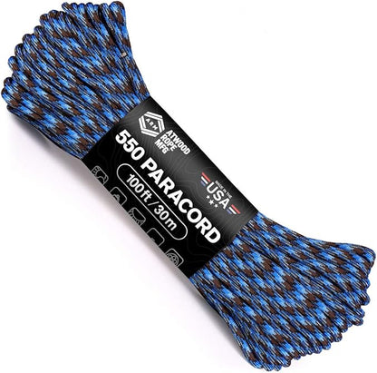 Atwood Rope MFG 550 Paracord 100 Feet 7-Strand Core Nylon Parachute Cord by AtwoodRopeMFG