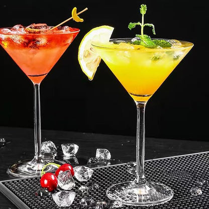 Unbreakable Martini Glasses Set of 6, 10 oz Plastic Martini Cocktail Glasses - Image 8