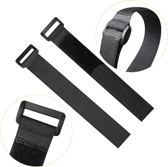 YiwerDer 8 Inch Hook and Loop Straps Reusable Fastening Cable Strap, Durable - Image 3
