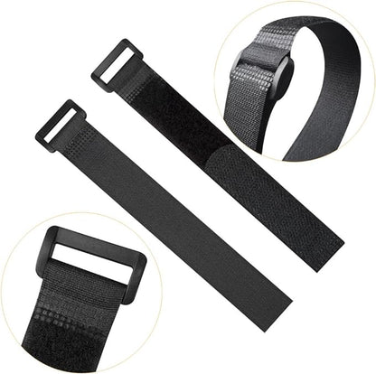 YiwerDer Reusable Fastening Cable Straps and Cable Ties Set 20 Pack, Adjustable - Image 2