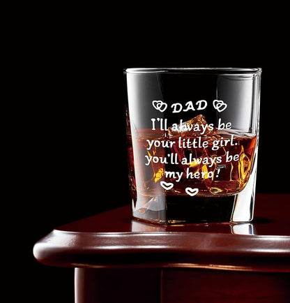 Nogrit Dad Gifts from Daughter Whiskey Glasses 10 oz, Dad Gifts - Image 3