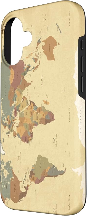 Globe Map Smartphone Cell Cover Gift World Map Pattern Phone Case - Image 2