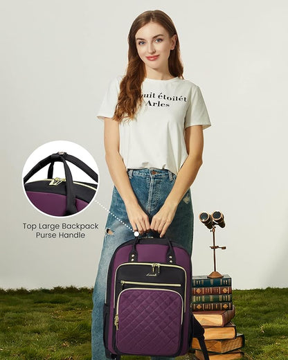 LOVEVOOK Laptop Backpack Purse for Women, Water Resistant Lightweight Daypacks - Image 6