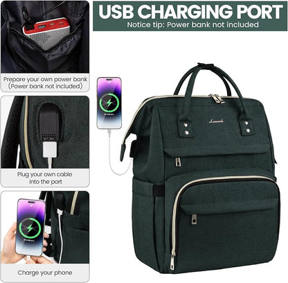 LOVEVOOK Laptop Backpack for Women, 15.6 Inch Professional Womens Travel - Image 4