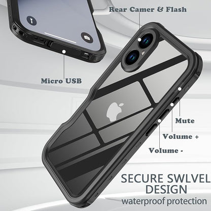 for iPhone 16 Plus Case Waterproof, Full-Body Hard Case Built-in - Image 6