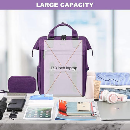 LOVEVOOK Laptop Backpack for Women Work Travel Backpack, Teacher Doctor Nurse - Image 4