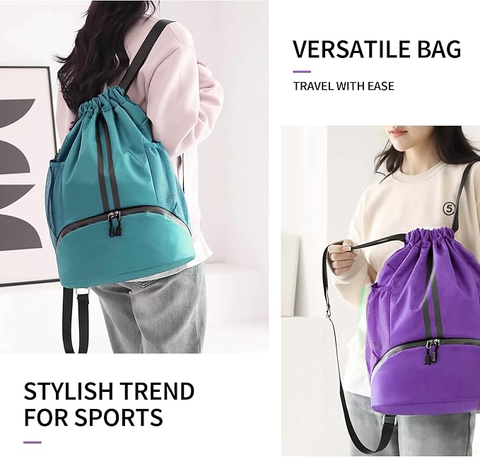 JELUTAR Drawstring Backpack Gym Bag - Image 7