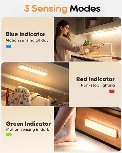 13inch Under Cabinet Lighting, 3 Color Temperatures Motion Sensor Light Indoor - Image 6