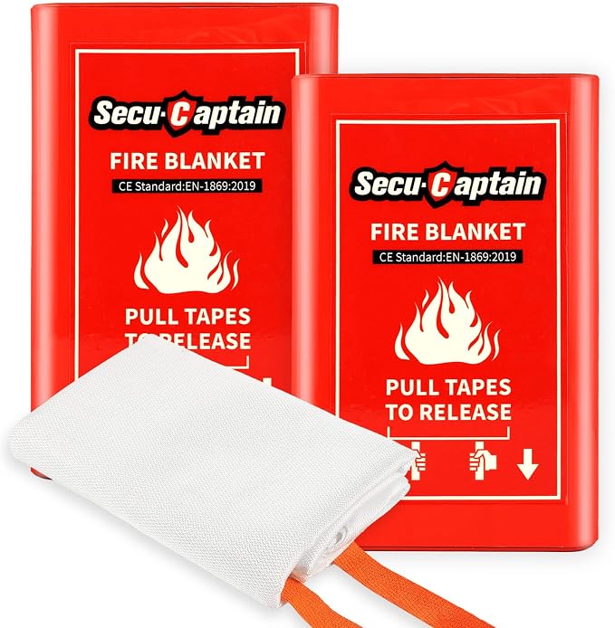 SecuCaptain Emergency Fire Blanket by SecuCaptain