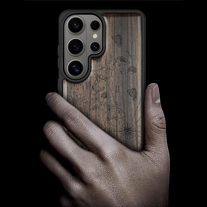 Carveit Magnetic Wooden Case for Samsung Galaxy S26 Ultra Case 2026, TPU - Image 2