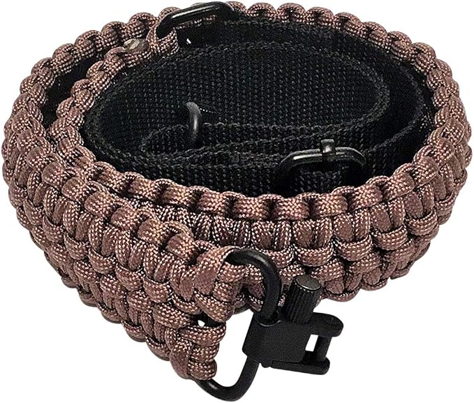 Extra Wide Gun Sling Paracord 550 Adjustable w/Swivels - Image 2