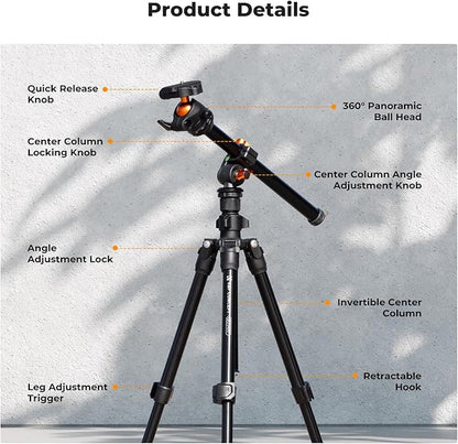 K&F Concept 76 inch Camera Tripod - Image 5