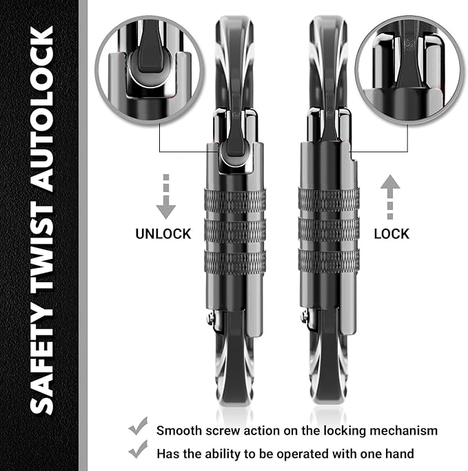Rhino Produxs 12kN Heavy Duty Carabiner Clips, - Image 3