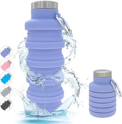 YCT Collapsible Water Bottle 17oz（500ml），Travel Portable Sport Water by YCT