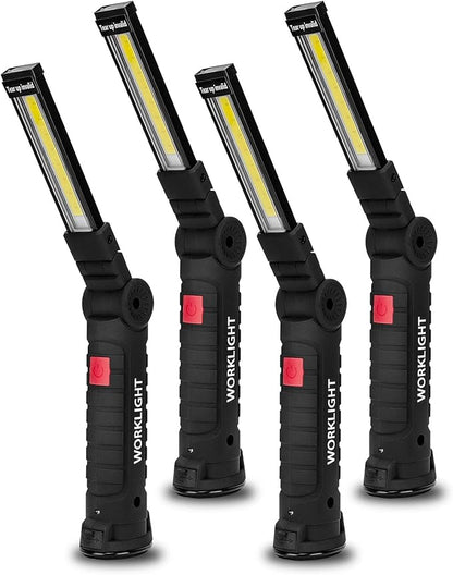 Lmaytech Gifts for Men 4Pack LED Flashlight, Rechargeable Work Lights by Lmaytech