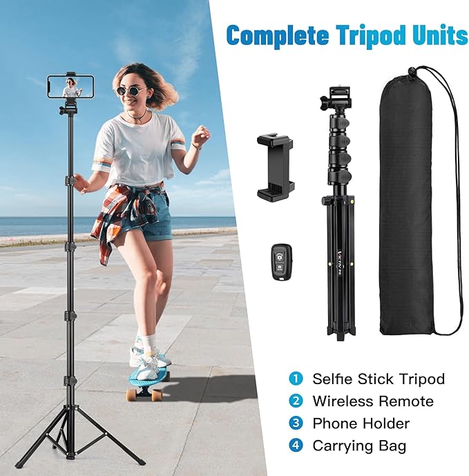 Victiv Phone Tripod, Sturdy & Stable, Adjustable Camera Stand & Selfie Stick - Image 7