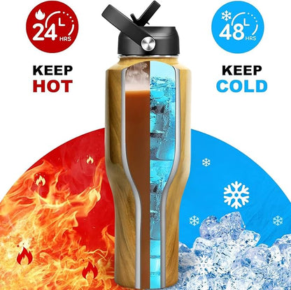 HYDROWION Water Bottle Stainless Steel, Vacuum Insulated Leak Proof Tumbler 32oz - Image 3