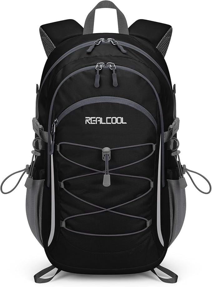 RealCool Hiking Backpack for Men Women, 30L Lightweight Waterproof Travel by RealCool