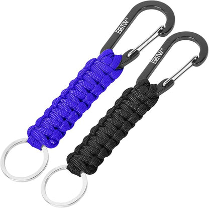 EOTW Paracord Keychain for Men Women Paracord Carabiner Backpack Keychain by EOTW