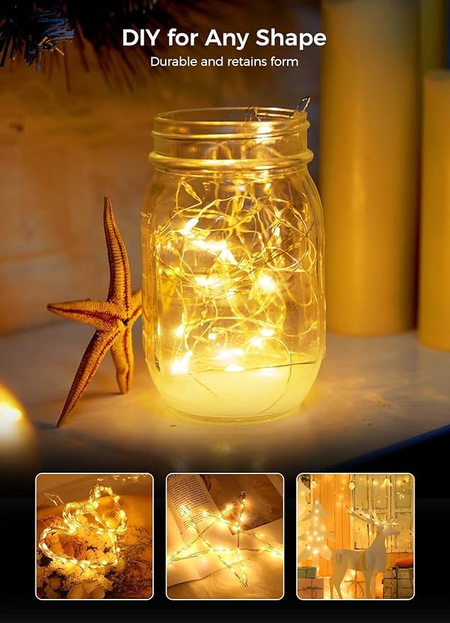 Brightown 12 Pack Led Fairy Lights Battery Operated String Lights Waterproof - Image 4