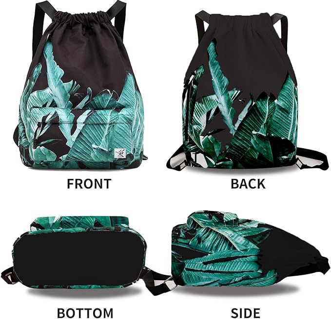 Waterproof Drawstring Bag, Gym Bag Sackpack Sports Beach Backpack - Image 2