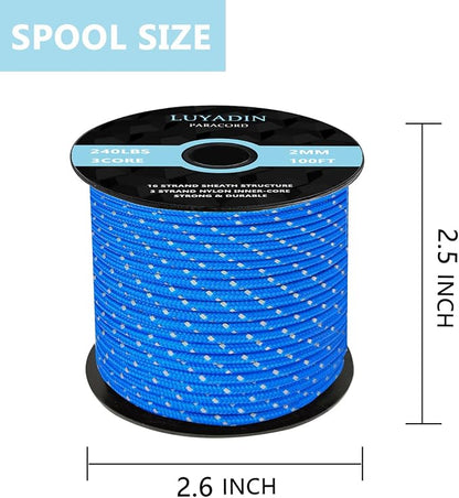 Reflective Paracord 240lb - Image 2