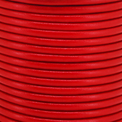 Mandala Crafts Round Cowhide Genuine Red Leather Cord - Image 3