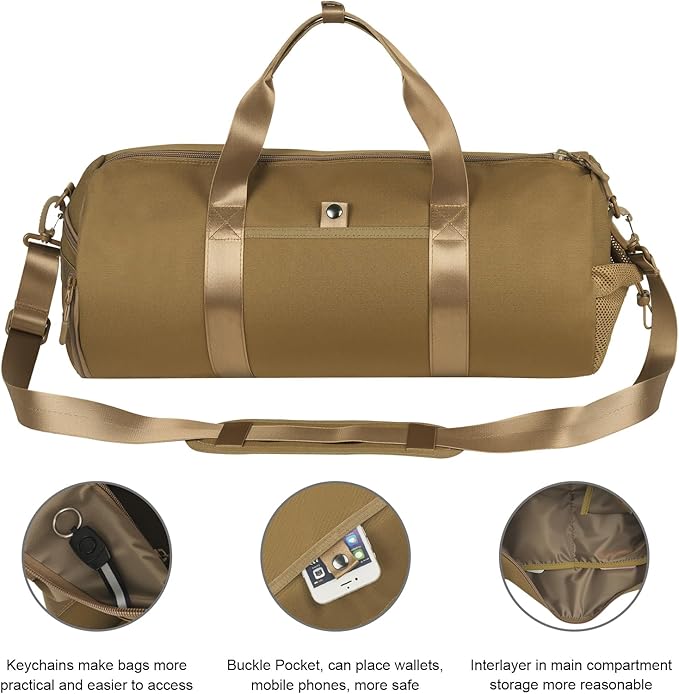 ArcEnCiel Medium Tactical Duffle Bag Men Gym Pack Molle Shoulder Bags Shoes - Image 6