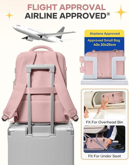 coofay Personal Item Travel Backpack - Image 7