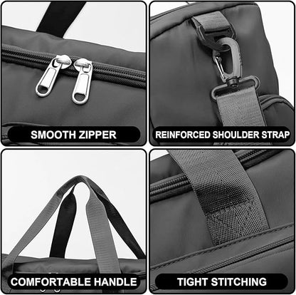 Suruid Gym Bag for Women Men, Travel Duffle Bag Large Capacity Carry On - Image 4