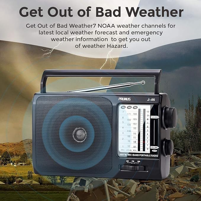 NOAA Weather AM FM Portable Radio - Image 2