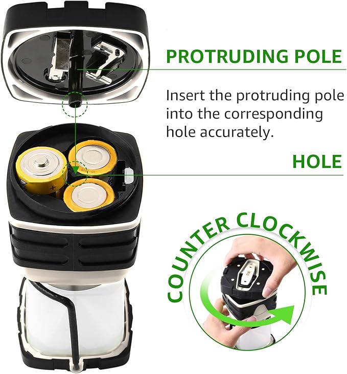Lepro 1000LM Battery Powered LED Camping Lantern, Camping Essentials, - Image 5