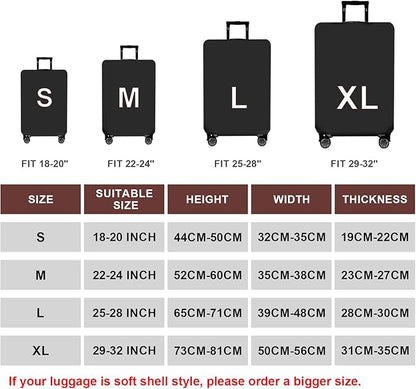 WUJIAONIAO Travel Luggage Cover Baggage Suitcase Cover Protector Skins 18-32 - Image 2