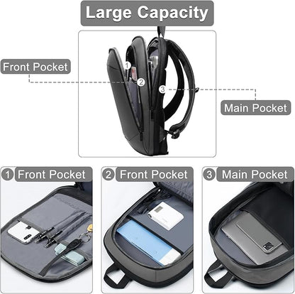 hk Business Backpack for Men 17 Inch, Slim & Expandable Waterproof Travel - Image 4