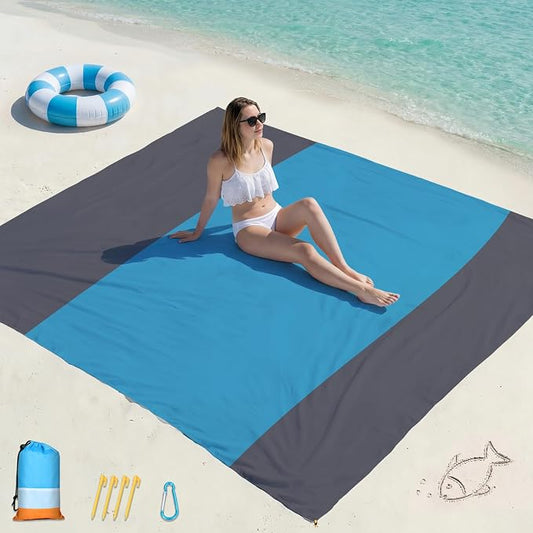 Famstar Beach Blanket Oversized Extra Large 10'X 9', Waterproof Sandproof Beach by Famstar