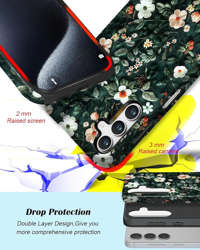 Compatible for Samsung Galaxy S26 Plus 5G Case, Dual Layer Heavy Duty 2 in 1 - Image 3