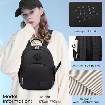 LOVEVOOK Mini Backpack for Women Light Weight Small Waterproof Backpack Purses - Image 4