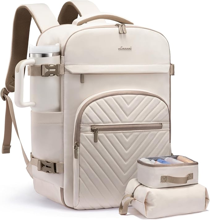 LOVEVOOK 50L Travel Backpack for Women Men, TSA Personal Item Travel Bag Fits by LOVEVOOK