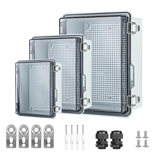 Small Waterproof Electrical Junction Box，IP67 Waterproof Clear ABS Plastic by IGEYAPA