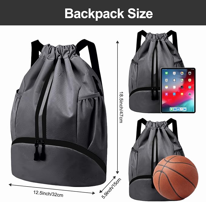 Hoedia Sports Drawstring Backpack - Image 6