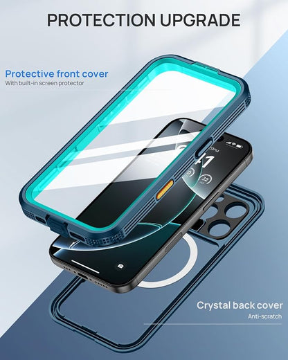 Lanhiem Magnetic for iPhone 16 Pro Max Case, IP68 Waterproof Dustproof Case - Image 6