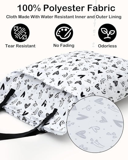 ALVABABY 2 Pack Large Wet Dry Bag Waterproof Hanging Cloth Diaper - Image 2