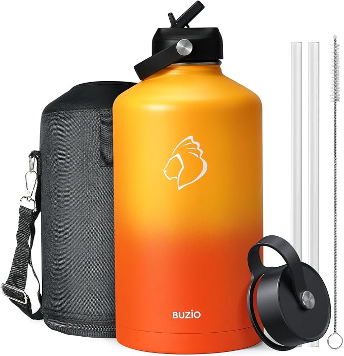 BUZIO 128oz Gallon Water Bottle, Insulated Water Jug - Image 8