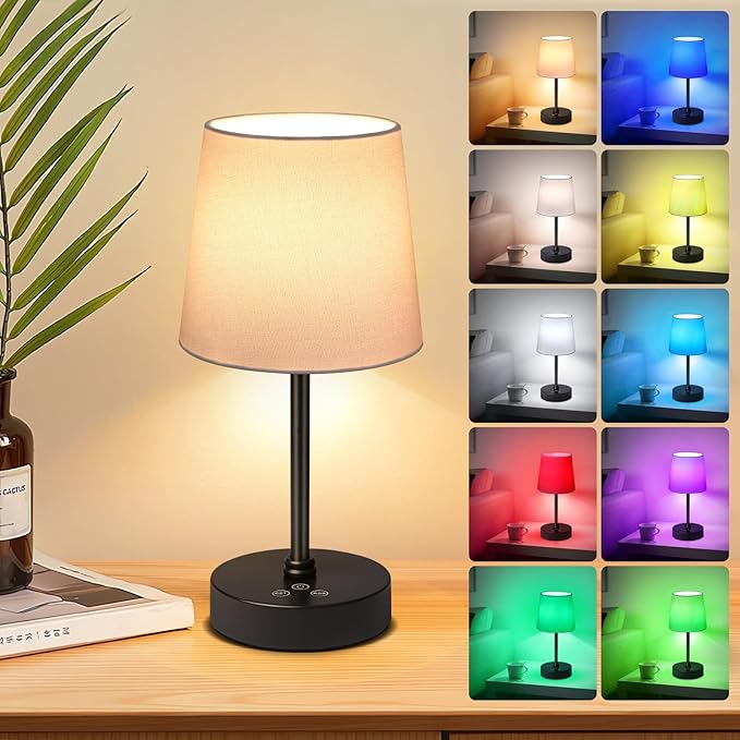 Wowag Cordless Table Lamp, 5000mAh Rechargeable Battery Operated Desk Lamp by Wowag